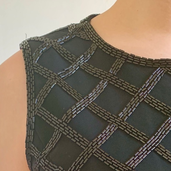 Vintage Cross Hatch Beaded Fitted Tank - Picture 4 of 8